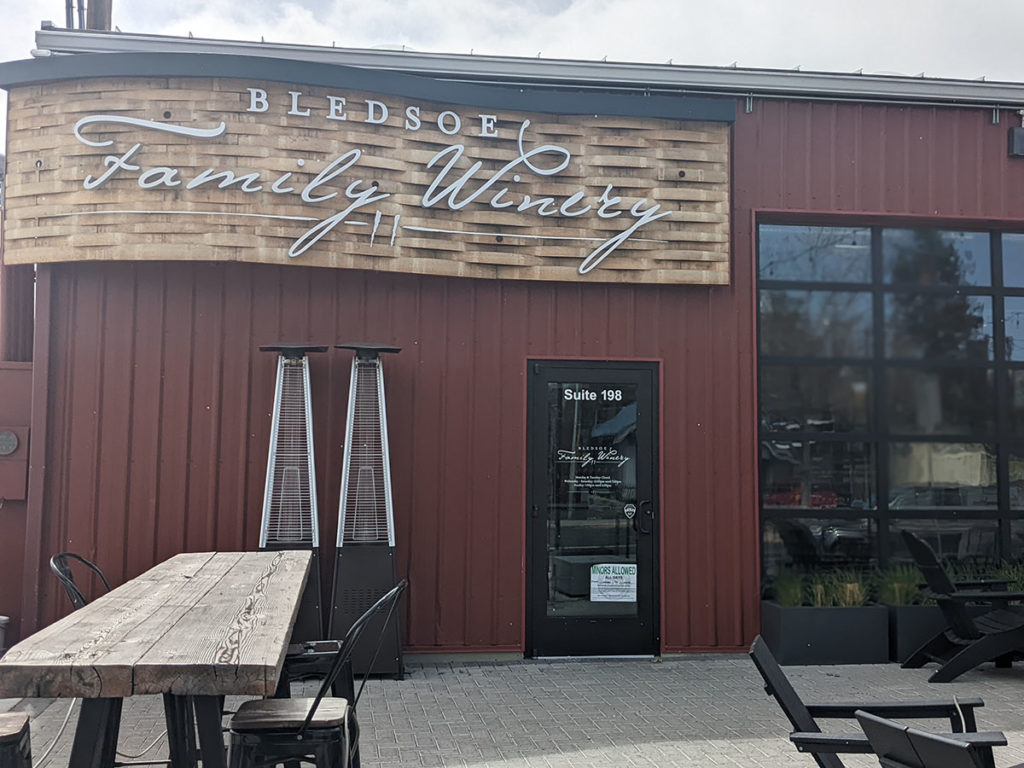 Bledsoe Family Winery Storefront
