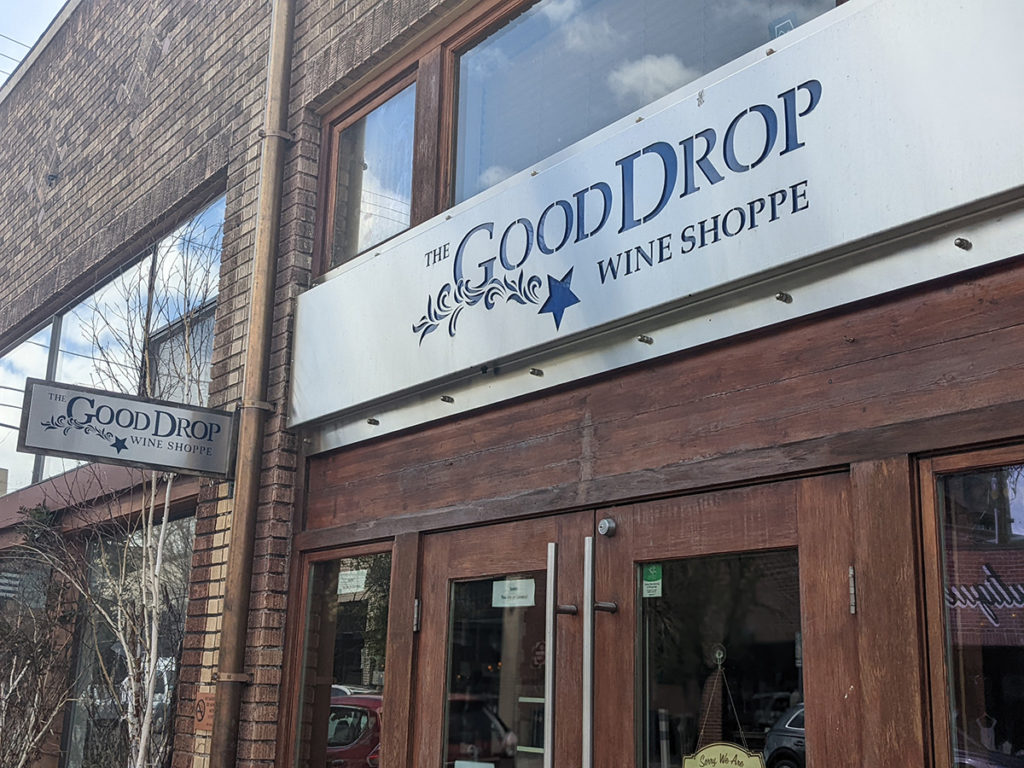 The Good Drop Wine Shoppe storefront