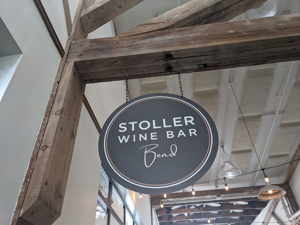 Stoller Wine Bar Signage