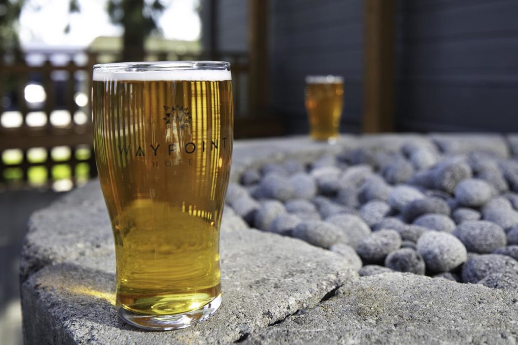 Beers on the Patio at Waypoint Hotel in Bend Oregon